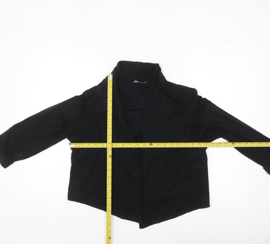Marks and Spencer Women’s Black Viscose Open Jacket Size 20