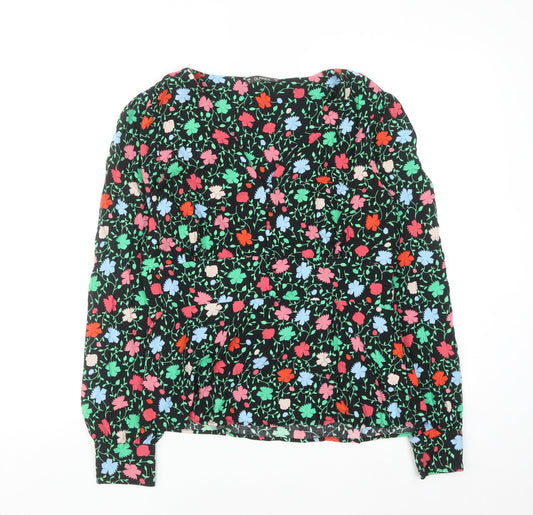 Dunnes Women’s Multicoloured Floral Viscose Blouse Size M Long Sleeve