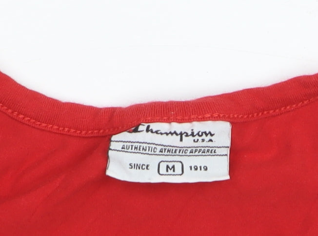 Champion Women's Red Racerback Tank Top M Slim Fit Activewear