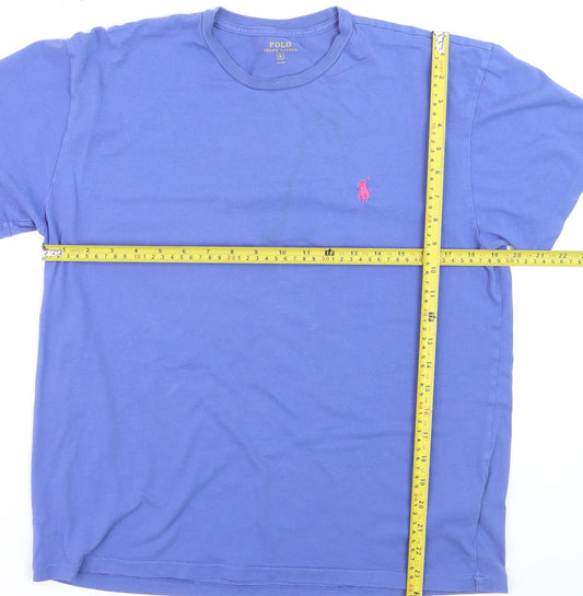 Polo Ralph Lauren Men's Blue Crew Neck Cotton T-Shirt Size S