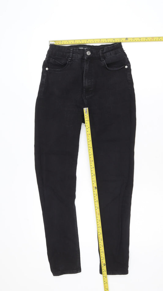 Zara Women Black High Rise Skinny Jeans Size 10