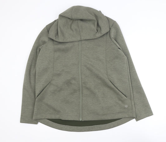Dunnes Stores Women Green Size 16 Hooded Full Zip Activewear Jacket
