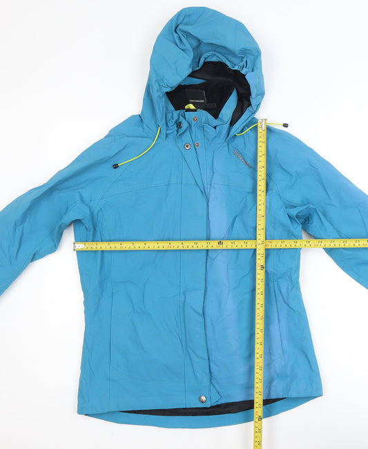 TOG24 Blue Waterproof Hooded Jacket Unisex Adults S Outdoor Rain Coat