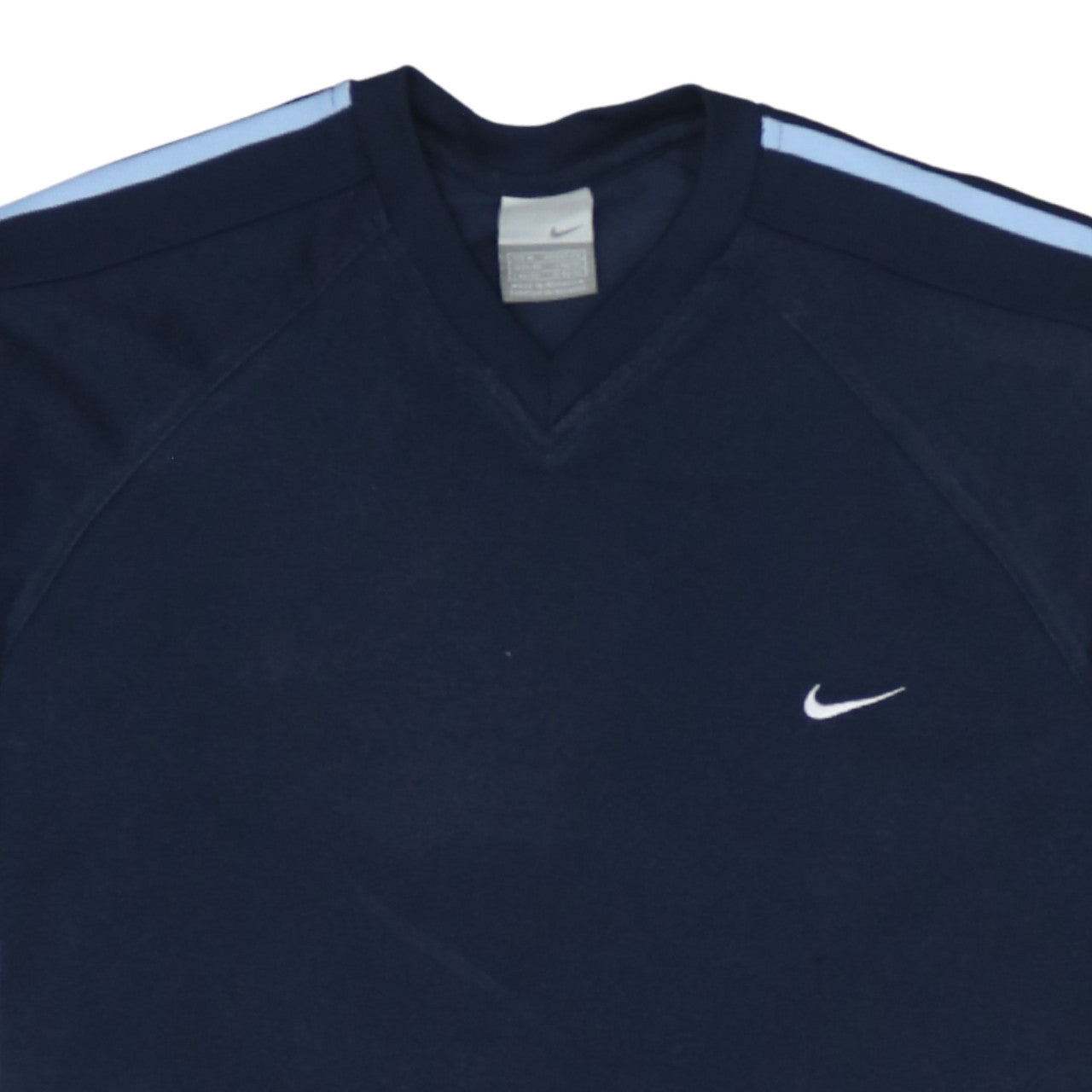 Nike Men's Blue V-Neck Short Sleeve Sports T-Shirt M