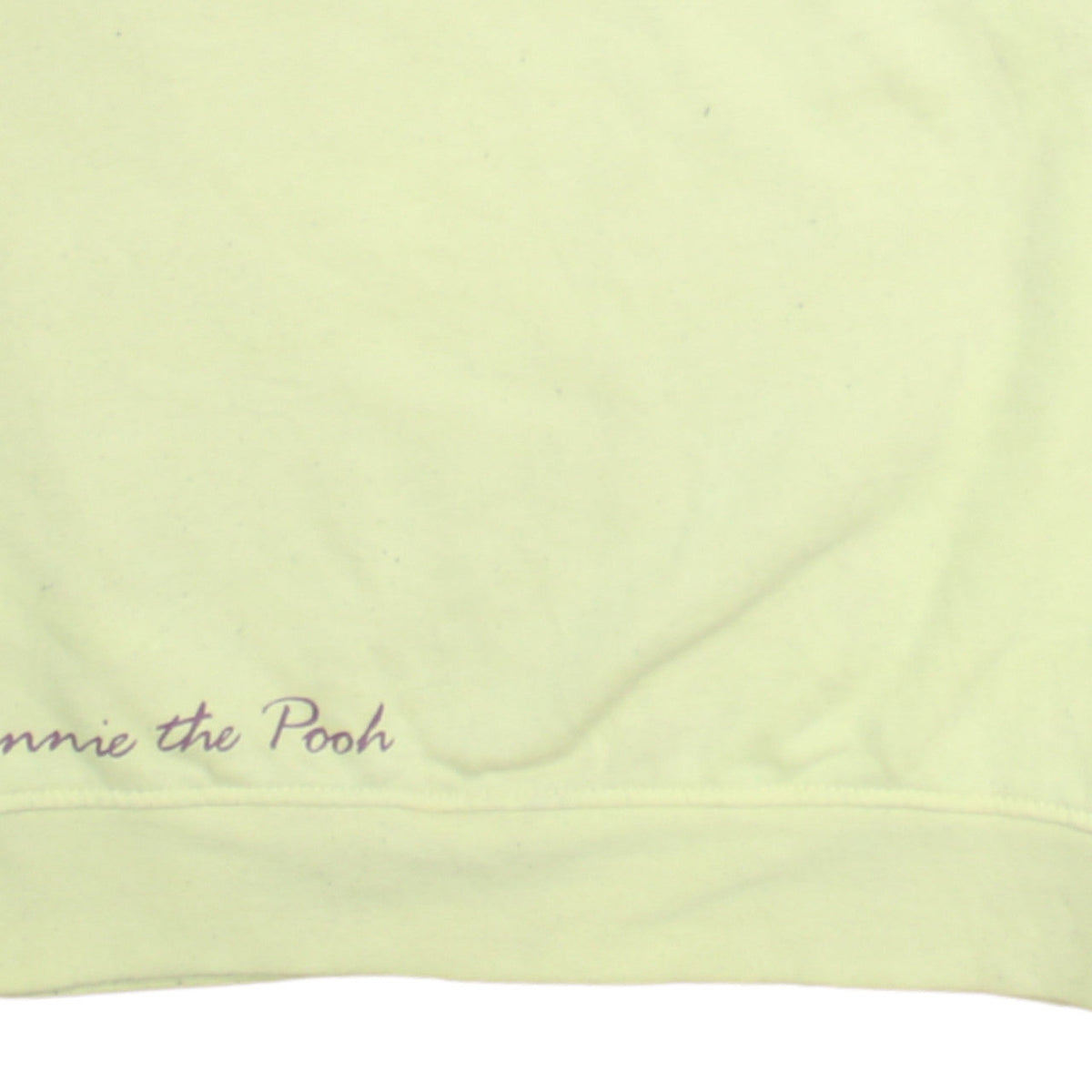 Additional view of Primark Disney Winnie the Pooh Yellow women’s sweatshirt uk 12/14 m