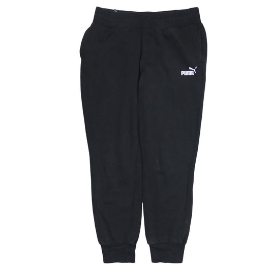 Puma Women’s Black Jogger Sweatpants Size M Elastic Waist Cotton Blend