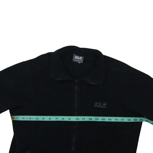 Jack Wolfskin Men's Black Fleece Full Zip Jacket Size M