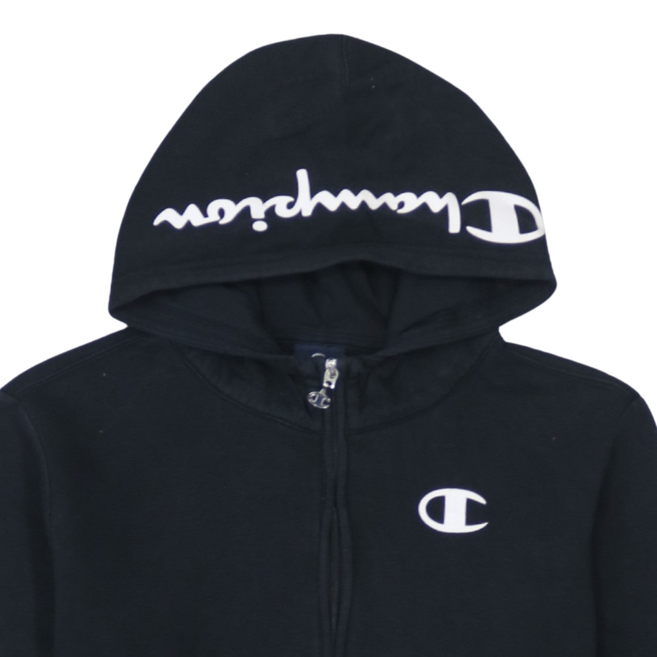 Additional view of Champion Teens Black 2XL Pullover 1/4 Zip Hoodie Fleece Sweatshirt
