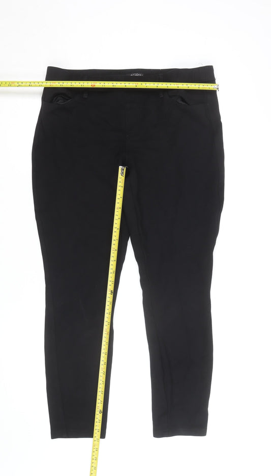 J.Crew Mercantile Womens Black Size 12 Skinny Stretch Trousers