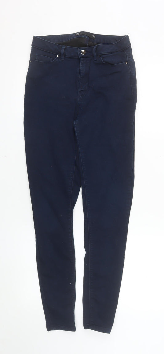 Dunnes Women’s Blue Skinny Jeans Size 10 Mid Rise Stretch Denim