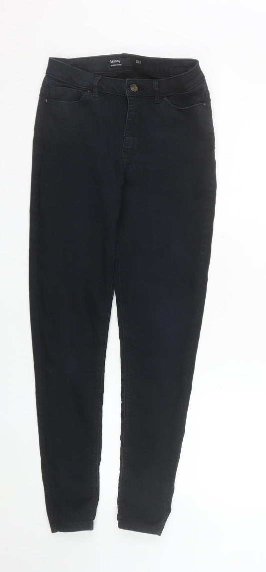 Dunnes Women’s Black Skinny Jeans Size 10 Slim Fit Stretch Denim