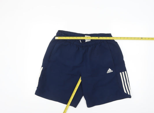 Adidas Men's Blue Sport Essentials Climalite Athletic Shorts Size L