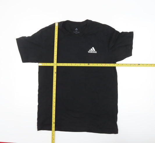 Adidas Men’s Black Cotton Short Sleeve Crew Neck T-Shirt M