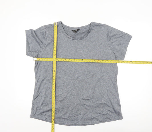 Snowdonia Grey Women's Size 16 Short Sleeve Active T-Shirt