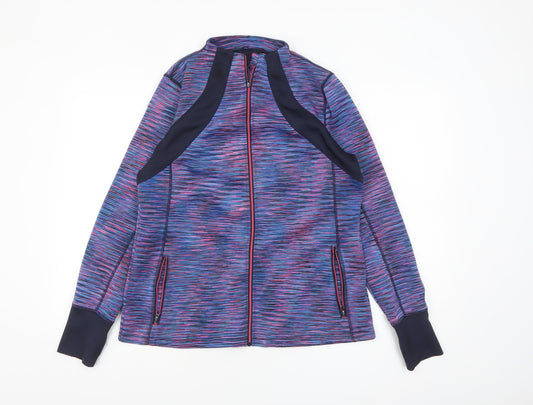 St. Bernard Women’s Multicoloured Track Jacket Size 12-14 Full Zip Sports Top