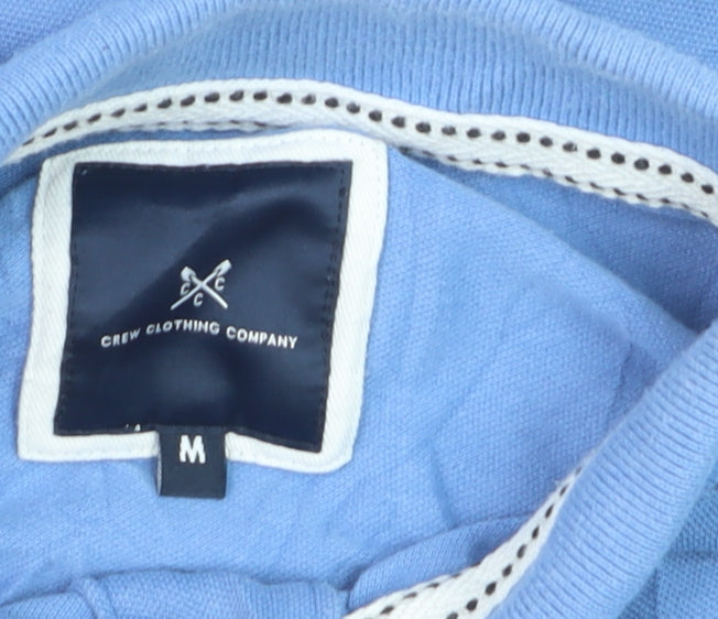 Crew Clothing Company Men's Blue Cotton Polo Shirt M