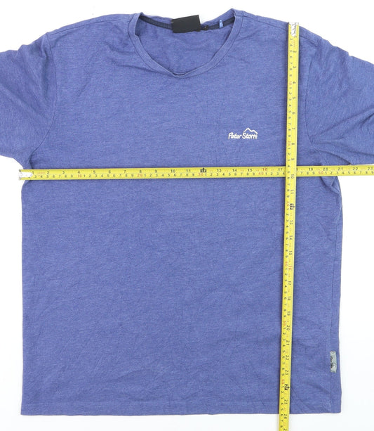 Peter Storm Men’s Blue Crew Neck Short Sleeve T-Shirt Size L