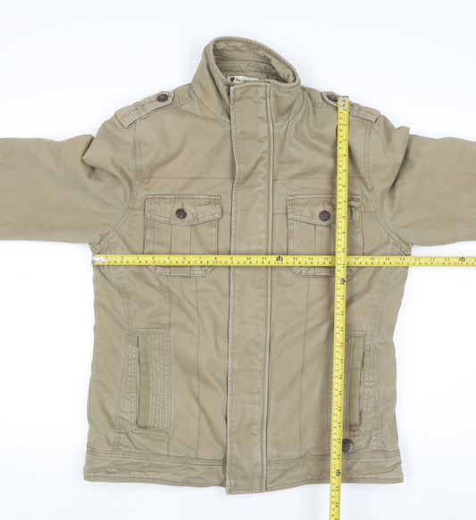 Springfield Men's Beige Cotton Military Jacket Size M