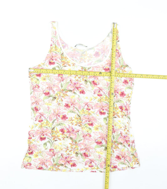 Oasis Womens Multicoloured Floral Viscose Camisole Tank Top M