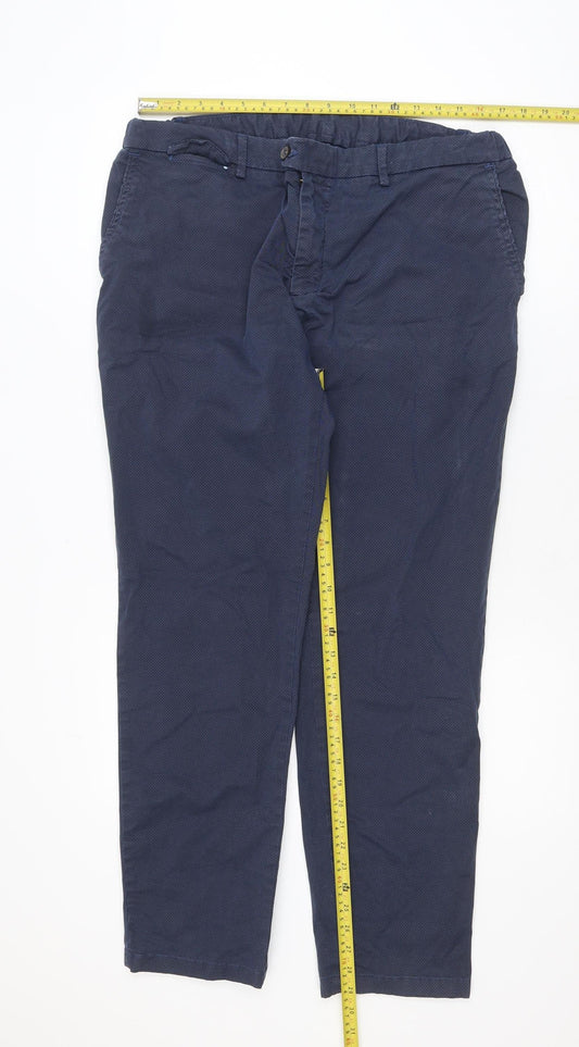 Paul Costelloe Men Blue Straight Fit Jeans 36W 31L Stretch Comfort