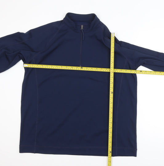 Pádraig Harrington Men's Blue XL 1/2 Zip Golf Activewear Jacket
