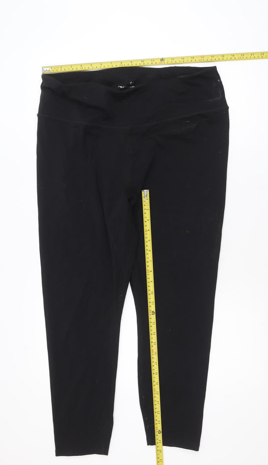 Paul Costelloe Living Women's Black XL Stretch Ankle Leggings