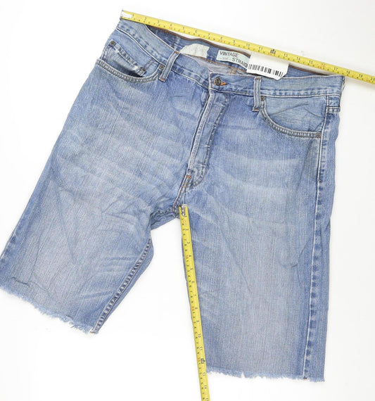 Levi's Men's Blue Denim Vintage Straight Shorts W36