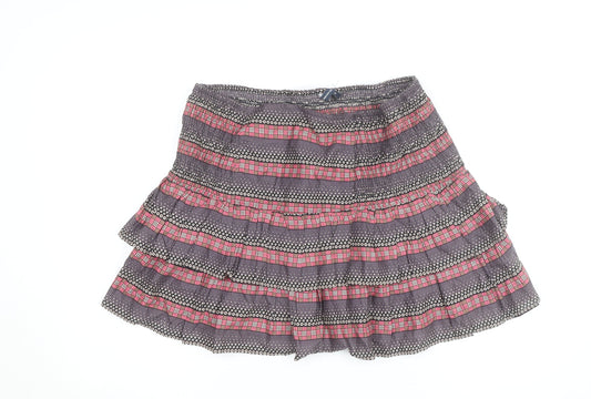 French Connection Women's Multicoloured Cotton Peasant Skirt Size 14
