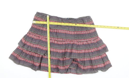 French Connection Women's Multicoloured Cotton Peasant Skirt Size 14