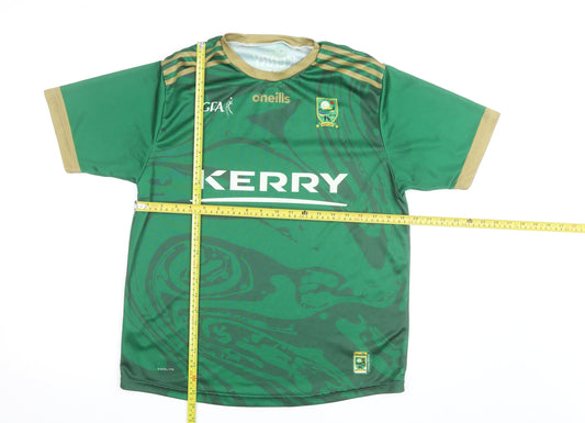O'Neills Mens Green Kerry LGFA Football Jersey T-Shirt Size M