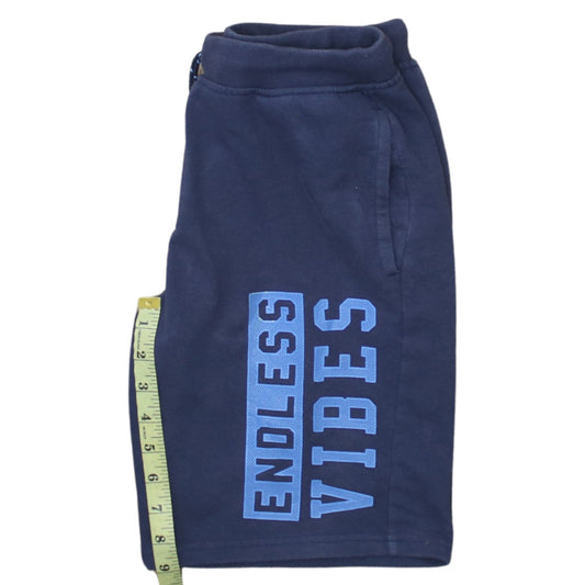 George Boys Blue Sweat Shorts 12-13 Years Regular Fit Drawstring Casual