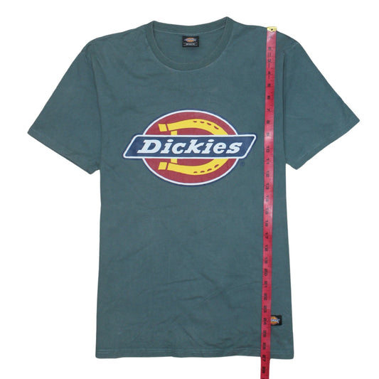 Dickies Men's Green Logo Graphic Regular Fit Cotton T-Shirt Size M