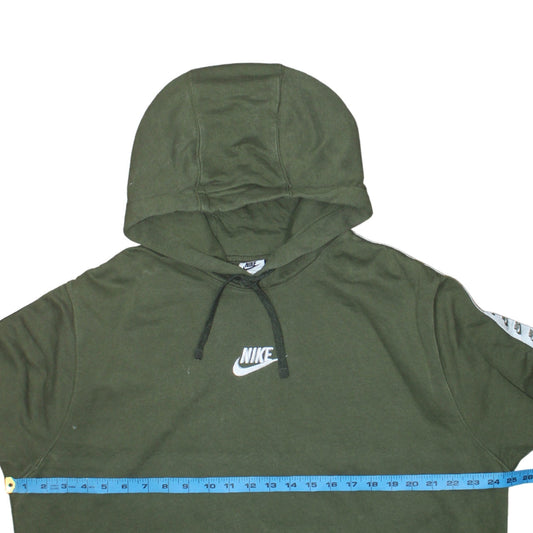 Nike Women’s Green XL Pullover Hoodie with Logo Trim