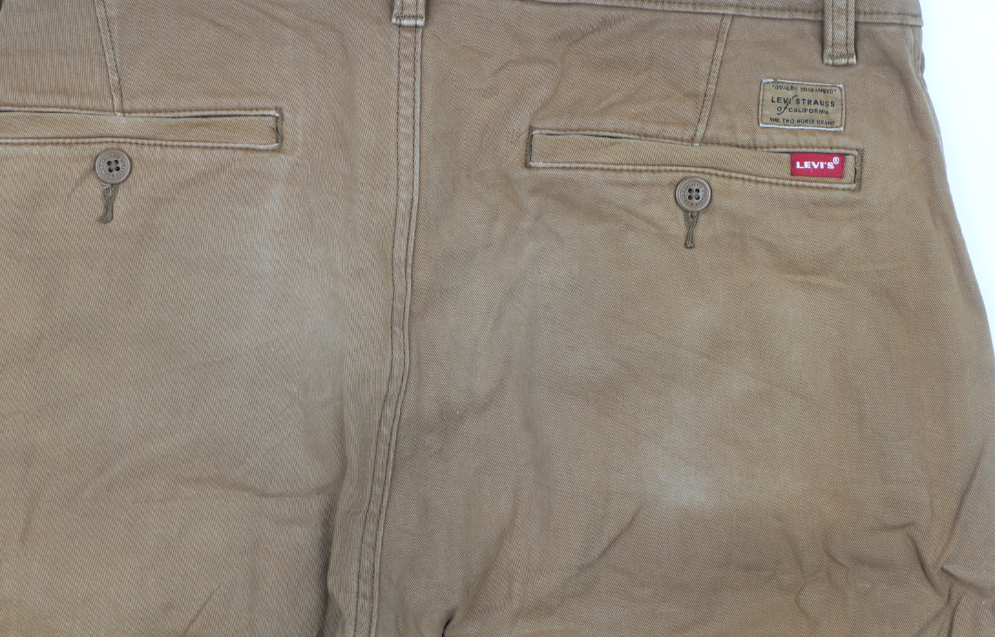 Levi's Men's Brown XX Chino Standard Taper Slim Fit Trousers W32 L32