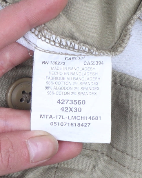 Lee Extreme Comfort Beige Men's Chino Trousers 42W 30L Straight Fit