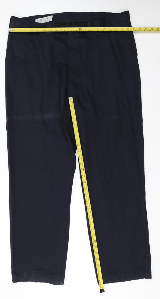 Mens UK Size 2XL Lee Regular Fit Chino Blue Trousers