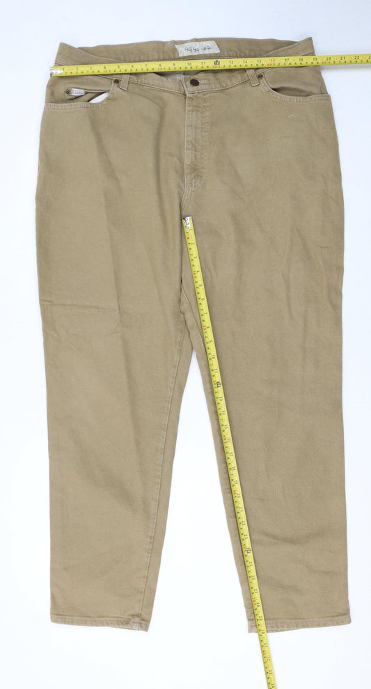 Lee Women's Beige Straight Leg Jeans Size 20W Plus Mid Rise Denim