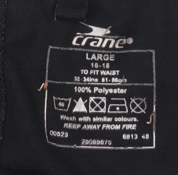 Crane Women’s Black Polyester Ankle Leggings Size 16-18