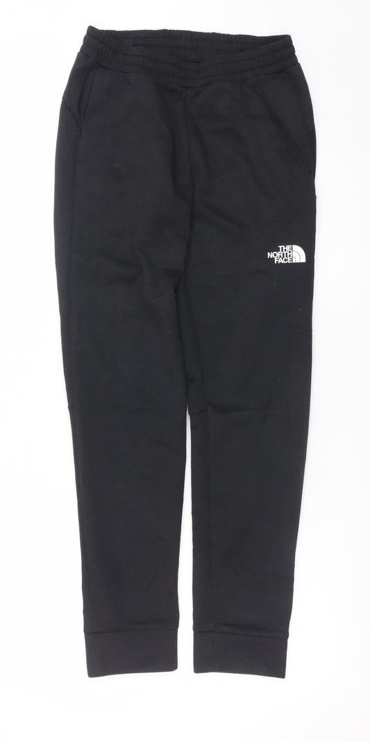 The North Face Boys Black XL Fleece Jogger Trousers with Zip Pocket