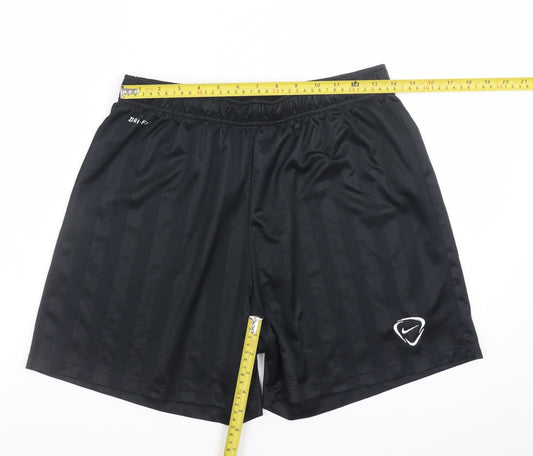 Nike Men’s Black Dri-FIT Sports Shorts L Regular Fit Lightweight