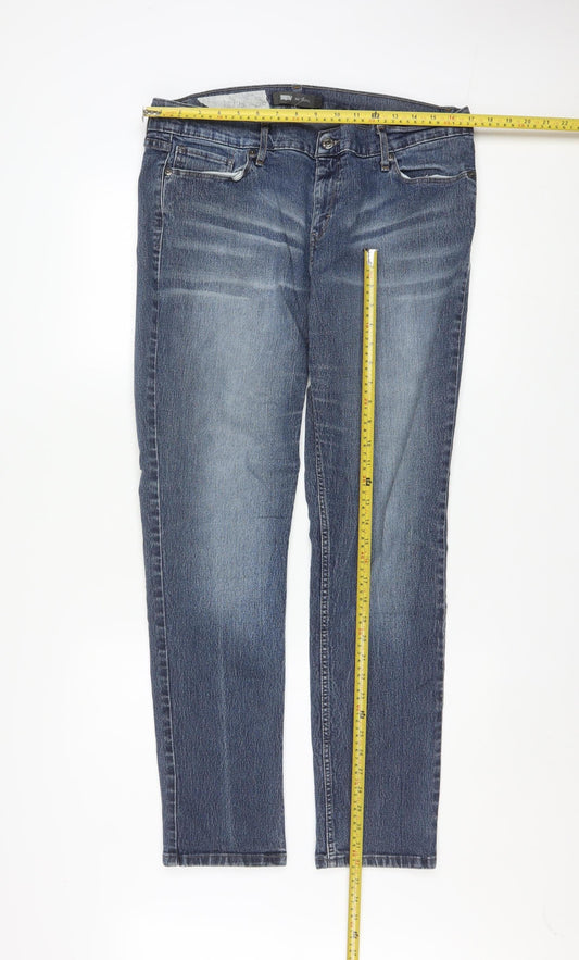 Levi's Men's Blue Straight Fit Denim Jeans W32 L32