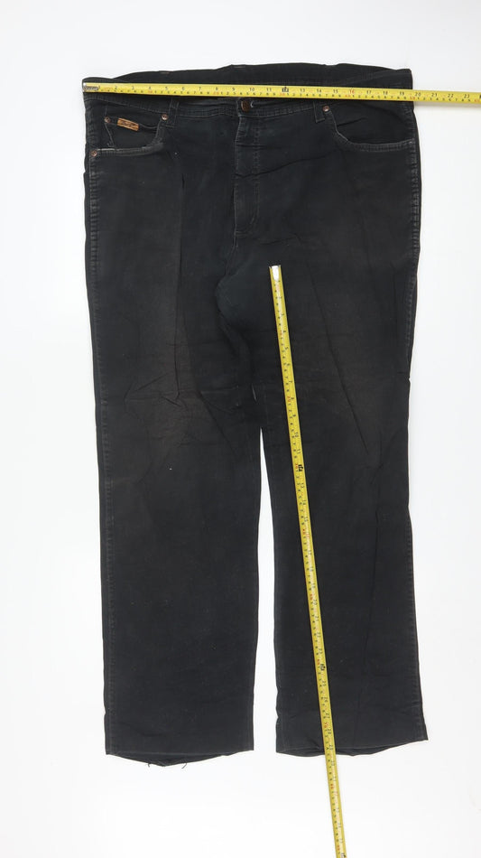 Wrangler Men's Black Texas Stretch Straight Jeans W40 L34