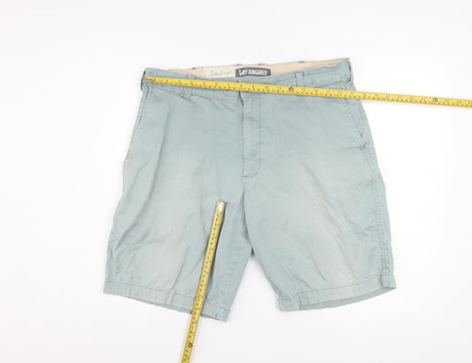 Lee Dungarees Men's Green Chino Shorts Size 36 Cotton Blend