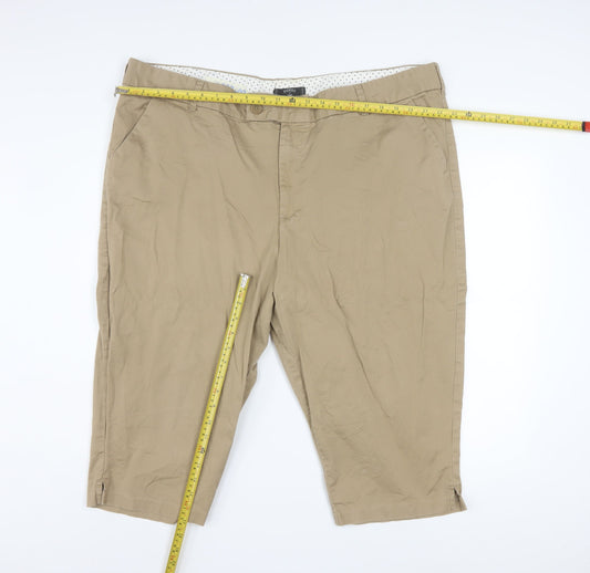 Lee Riders Men's Beige Chino Shorts 2XL 46in Waist Casual Cotton Stretch