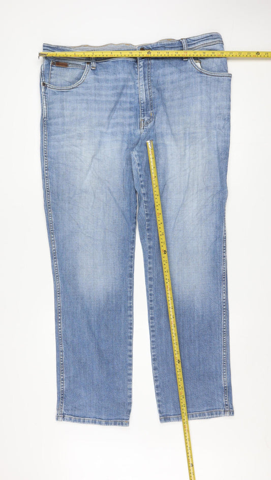 Wrangler Men's Blue Straight Fit Texas Stretch Jeans W42 L32