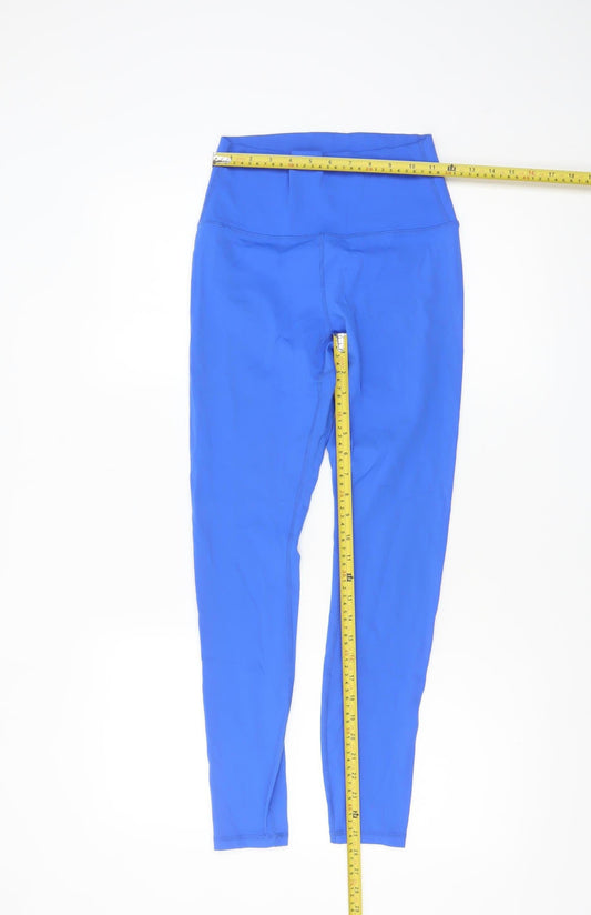 Dunnes Stores Womens Blue High Waist Leggings Size S Polyamide Elastane