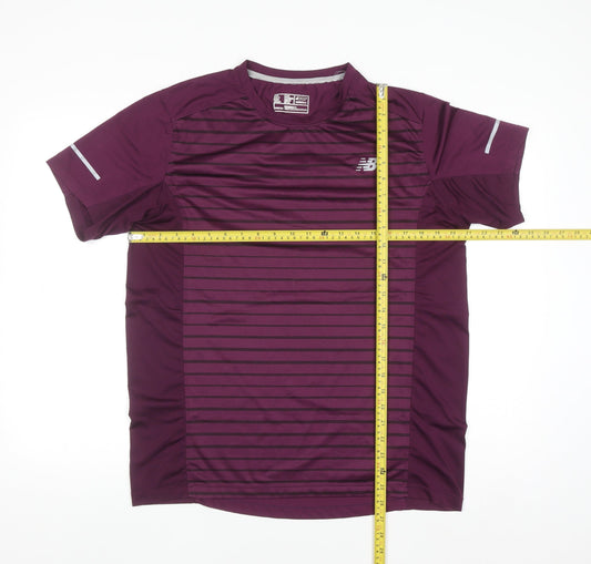 New Balance Men's Purple XL Athletic Running T-Shirt