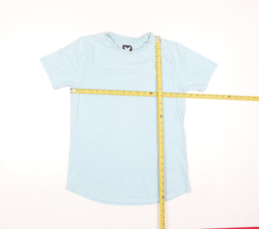 Good For Nothing Girls Blue Butterfly Logo T-Shirt 13-15 Years Cotton