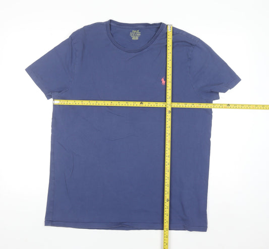Ralph Lauren Men's Blue XL Slim Fit Cotton Crew Neck T-Shirt