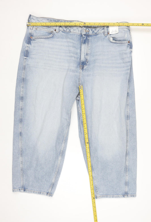 Marks and Spencer Men’s Blue Carrot Fit Ankle Jeans Size 24 Regular